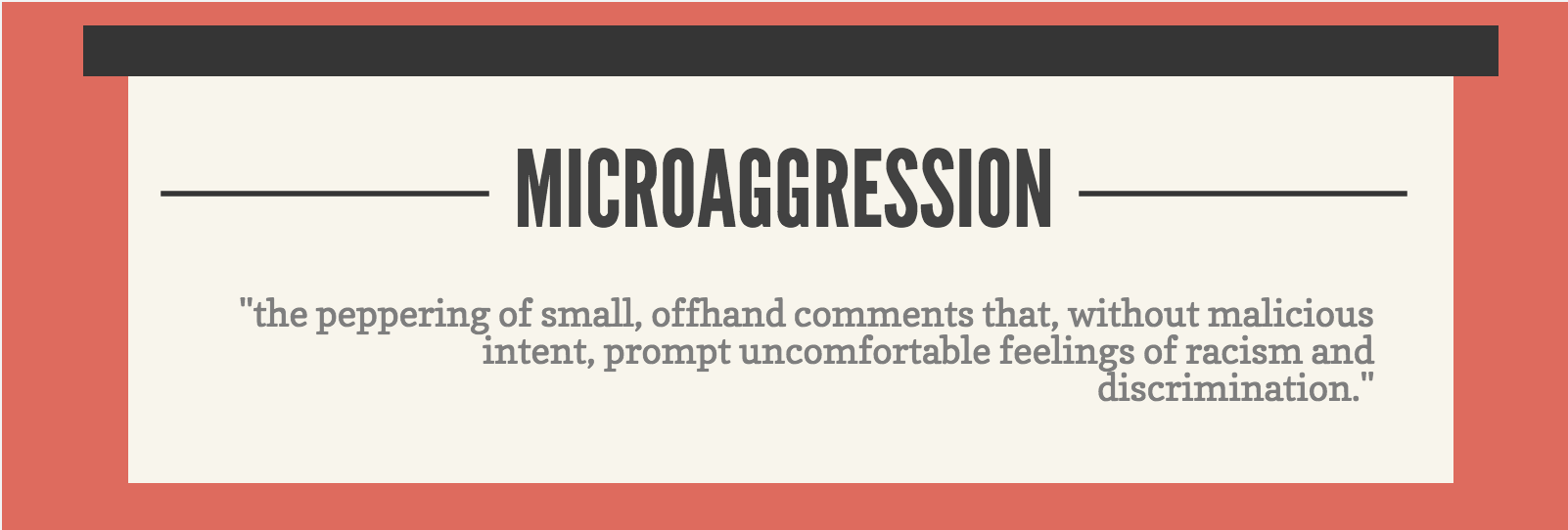 definition of microaggression